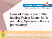Bank of India Exam 2014 - Interviewkiller