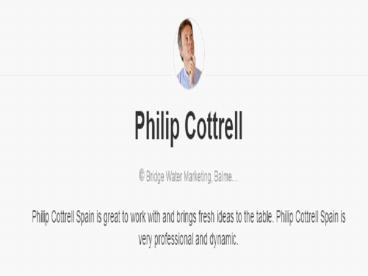 Philip Cottrell Spain gives 5 reasons to live in Spain