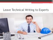 Leave Technical Writing to Experts