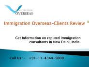 Immigration Overseas–Clients Review