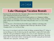 Lake Okanagan Vacation Rentals
