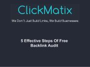 5 Effective Steps Of Free Backlink Audit