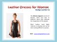 Leather Dresses for Women PowerPoint PPT Presentation