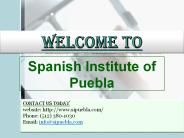 Spanish Learning Center in Puebla,Spanish Classes