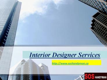 Best interior designer services
