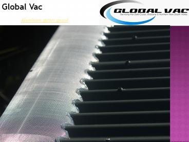 Aluminum gutter guard