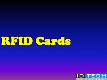 Ultra Fine RFID Cards by ID Solution
