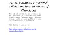 Expert packers and movers Chandigarh