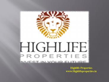 Plots for Sale in Devanahalli at Bangalore - Highlife Properties