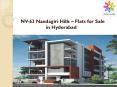 NV-63 Nandagiri Hills – Flats for Sale in Hyderabad