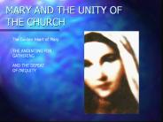 Mary and the Unity of the Church