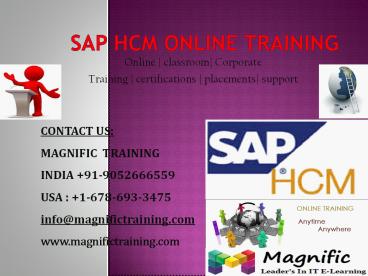 SAP HCM ONLINE TRAINING IN HYDERABAD