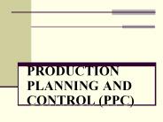 production plan