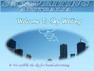 Aerial Advertising From Sky Writing Australia