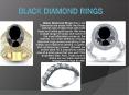 Black Diamond Rings With Colour Gold PowerPoint PPT Presentation
