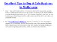 Cafe Business For Sale In Australia – What Should Be Considered While Buying It?