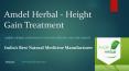 Height Gain Treatment - Amdelherbal.com