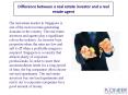 Difference between a real estate investor and a real estate agent