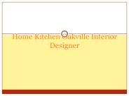 Home Kitchen Oakville Interior Designer