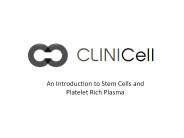 Stem Cell & Platelet Rich Plasma Therapy