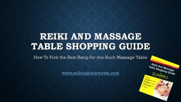 Reiki And Massage Table Shopping Guide