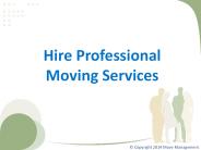 Professional Moving Service