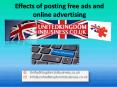 Effects of posting free ads and online advertising PowerPoint PPT Presentation