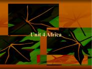 Unit 4 Africa