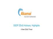 SSDP Reflection Attacks | DDoS Threat Advisory | Excerpts