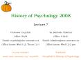 History of Psychology 2008 PowerPoint PPT Presentation