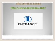 Entrance Exams GRE Exams India