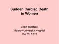 Sudden Cardiac Death in Women PowerPoint PPT Presentation