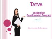 Tatva Leadership - Leadership development program Pune