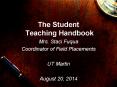The Student Teaching Handbook PowerPoint PPT Presentation
