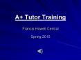 A  Tutor Training Francis Howell Central PowerPoint PPT Presentation