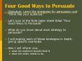 Four Good Ways to Persuade PowerPoint PPT Presentation