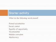 What do the following words mean?