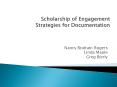 Scholarship of Engagement Strategies for Documentation PowerPoint PPT Presentation