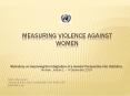 Measuring Violence Against Women PowerPoint PPT Presentation
