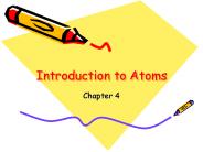 Introduction to Atoms