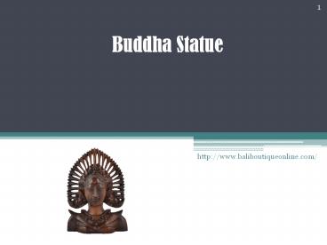 Buddha Statues and Their Meanings