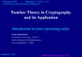 Number Theory in Cryptography and its Application PowerPoint PPT Presentation