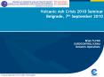 Volcanic Ash Crisis 2010 Seminar Belgrade, 7th September 2010 PowerPoint PPT Presentation