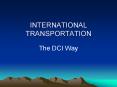 INTERNATIONAL TRANSPORTATION PowerPoint PPT Presentation