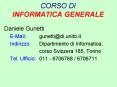 CORSO DI INFORMATICA GENERALE PowerPoint PPT Presentation