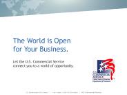 The World is Open for Your Business.
