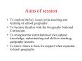 Aims of session PowerPoint PPT Presentation