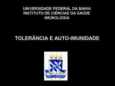 UNIVERSIDADE FEDERAL DA BAHIA INSTITUTO DE CI