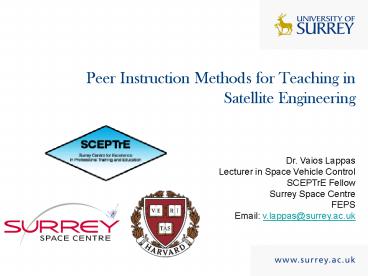Peer Instruction Methods for Teaching in Satellite Engineering