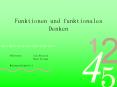 Funktionen und funktionales Denken PowerPoint PPT Presentation